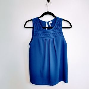 Blue sleeveless tank blouse from Elle, size small